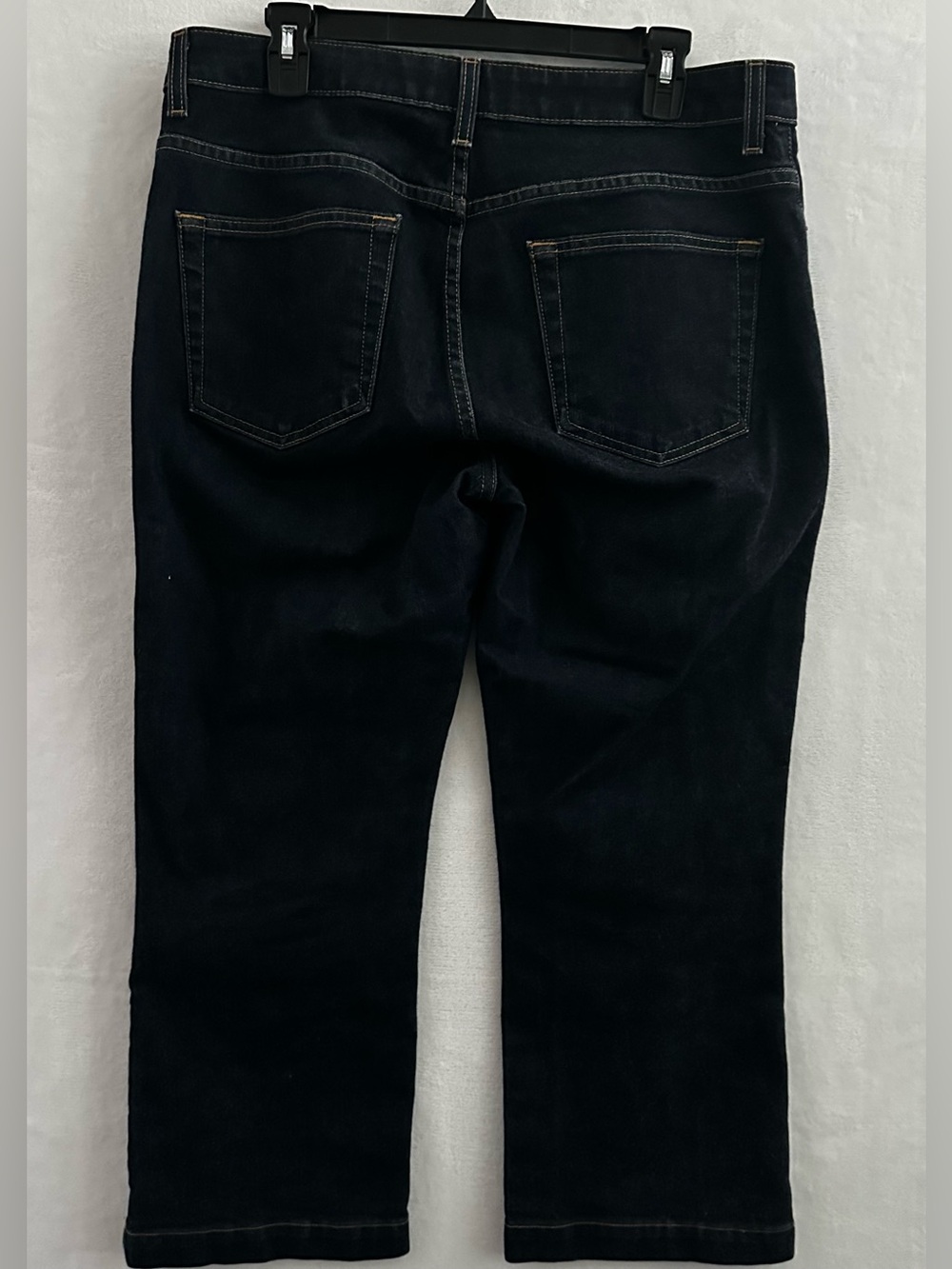 Gap Boot Cut Capri Jeans Women's Size 14 Regular Dark Wash Stretch - Picture 8 of 8
